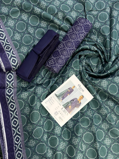 Orient Unstitched Lawn 3 Piece Collection D.C:- OTL-24-065