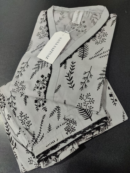 Sanasafinaz DEFECTED Cords Cotton Printed Stitched 2P