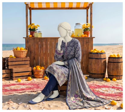 SAWERA-E-SAHIL Printed Lawn Collection D-05