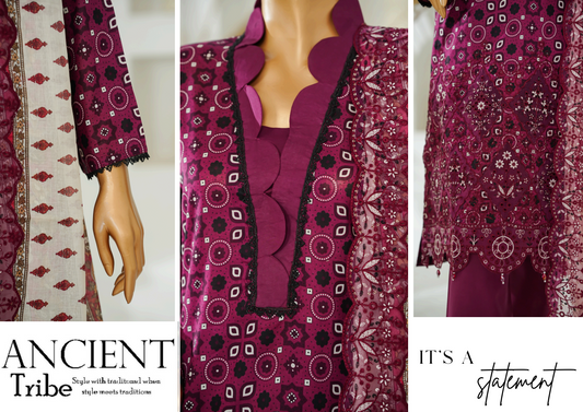 🌟🌿NISHAT LASERKARI – Embroidered Luxury Collection 2026🌿🌟
✨ Buy Lucky Textile Alert ✨ Design# LT_26111