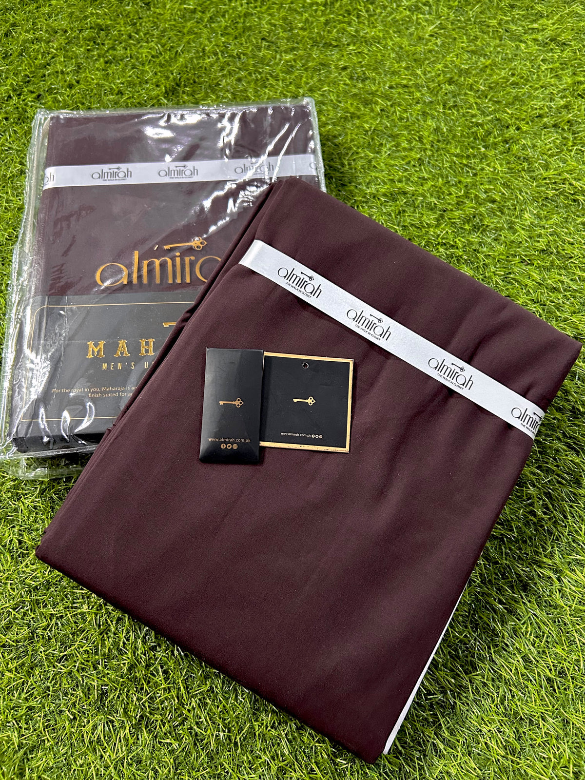 ALMIRAH’S MAHARAJA BURGUNDY MEN'S COTTON
