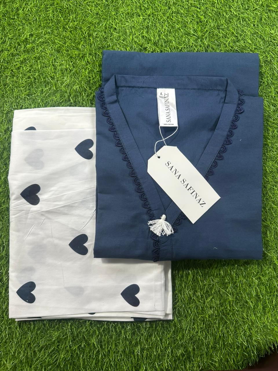 SANASAFINAZ Stitched CORDSET 2PCs Cotton – Ready to Wear