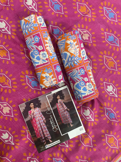 ✨🌿 SALINA SEPARATES – DIGITAL PRINTED LAWN COLLECTION 🌿✨ Design #2
Vol 1 – 2026 | By Regalia Textile