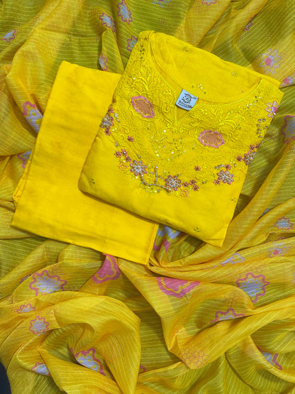 BQ EMBROIDERY STITCHED 3PCS RANDOMLY ANY COLOR/ ANY DESIGN
