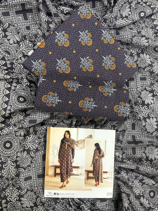 ✨🌿 SALINA SEPARATES – DIGITAL PRINTED LAWN COLLECTION 🌿✨ Design #05
Vol 2 – 2026 | By Regalia Textile
