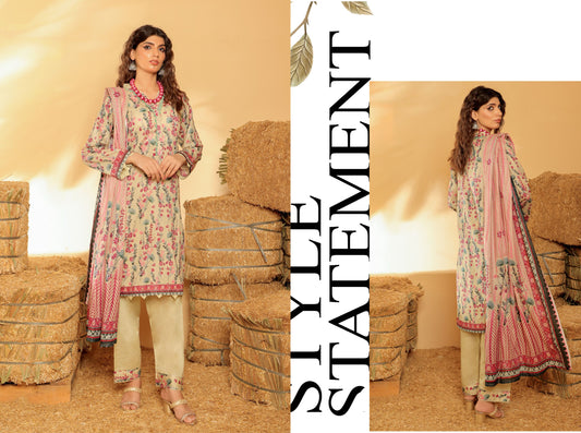 Iris Lawn 3Pcs Unstitched Collection