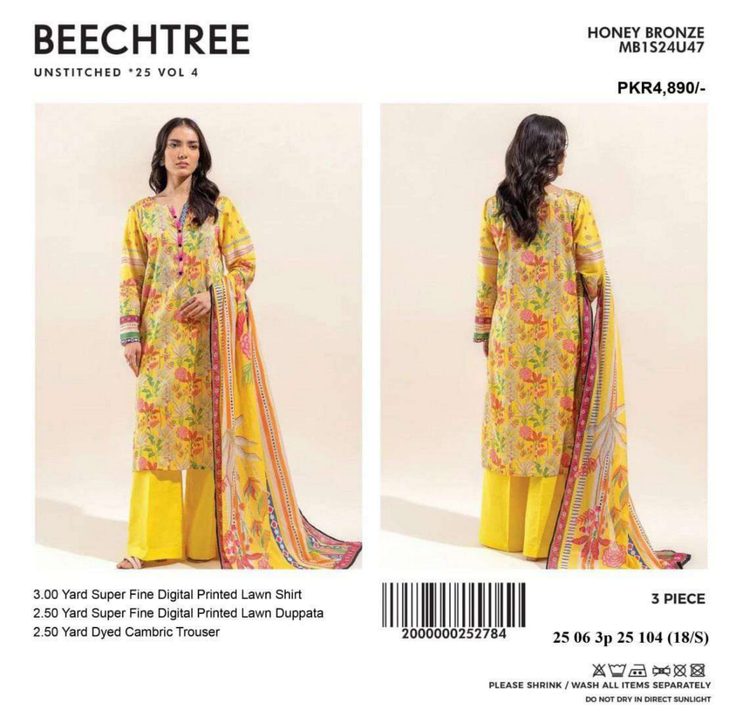 BEECHTREE Lawn Unstitched 3 Pieces 👌🔥✨