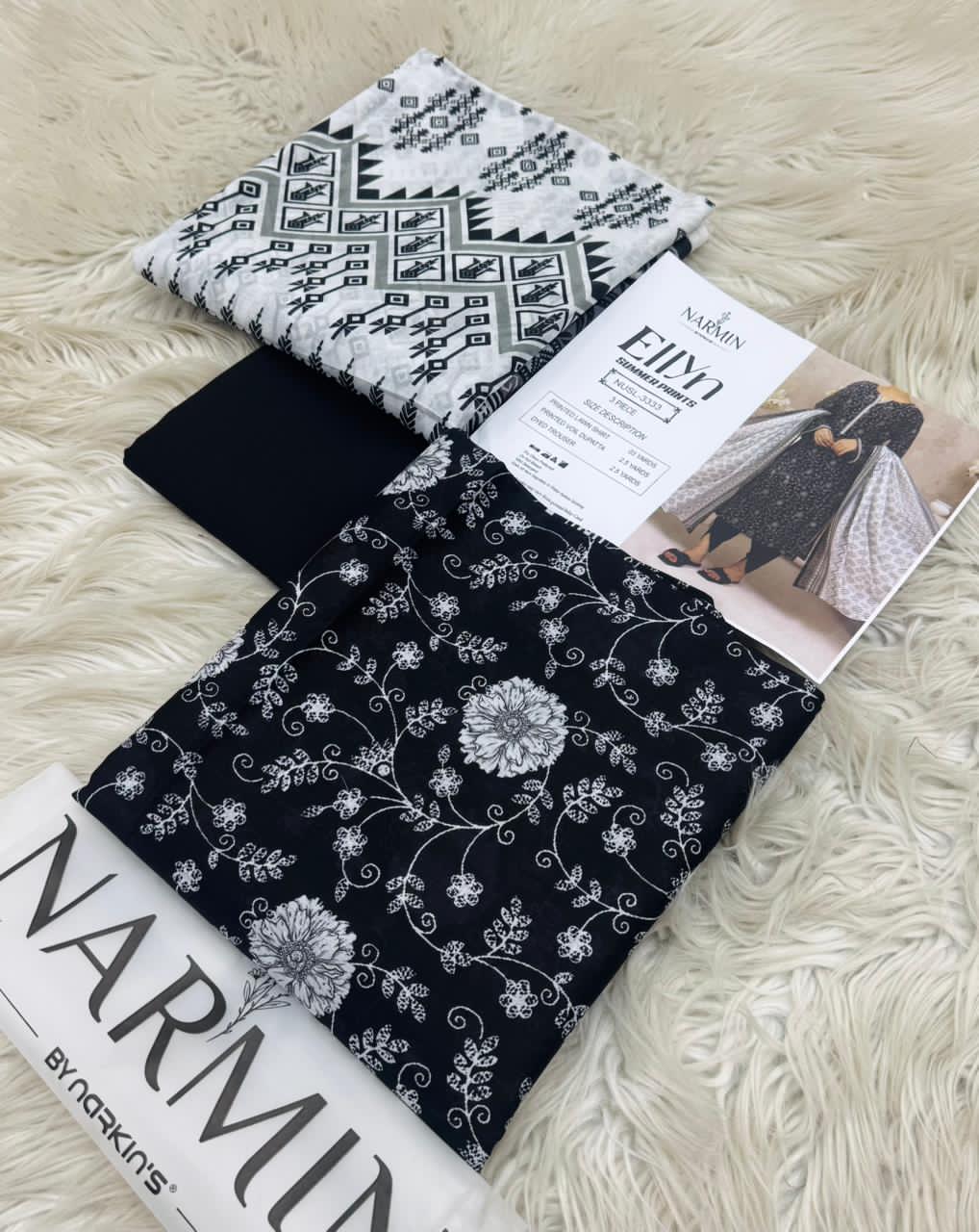 NARMIN Ellyn 100% Original Unstitched Lawn ❤️  by NARKINS