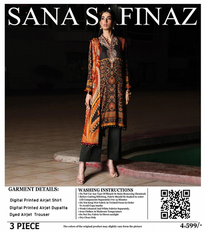 Sana Safinaz Lawn Unstitched 3 Pieces ❤️🔥