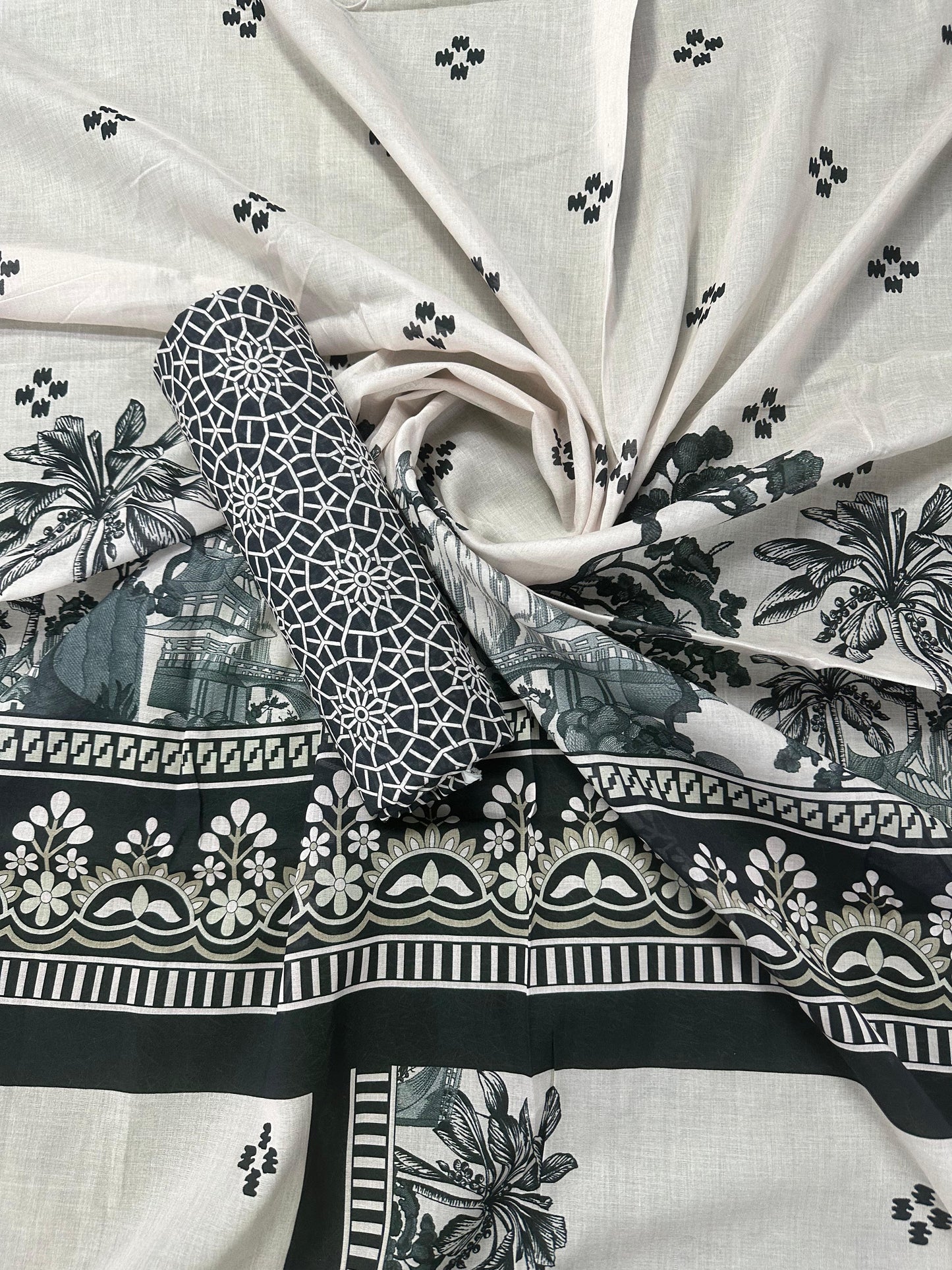 Al Dawood Textile D#17 (S+T) Unstitched Printed Cordset Collection