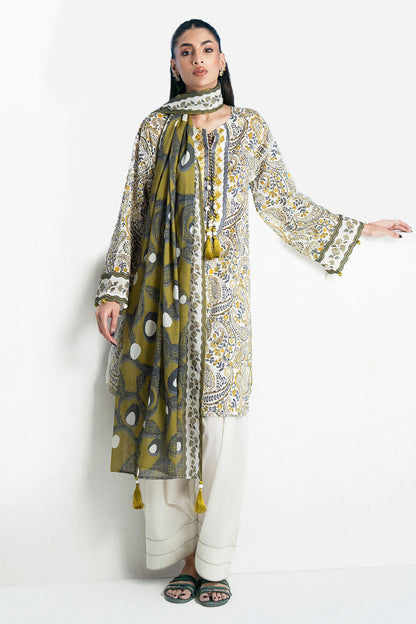 Gul Ahmed IUSTKSD-4020 Emb Lawn 3PCS