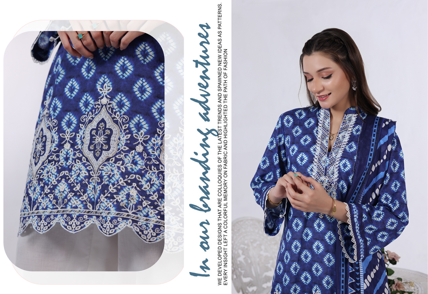 Luxury Summer Collection 
APPLIQUE KARI BY MOOSAJEE Design# D-0401-02