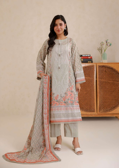 ZELLBURY Unstitched Lawn Collection 2026 Design # WUS26X30754