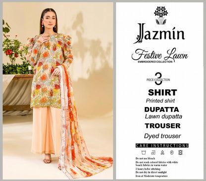 Jazmine Lawn Unstitched 3 Pieces ❤️🔥 Volume 2
