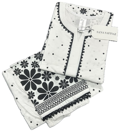 Sanasafinaz DEFECTED Cords Cotton Printed Stitched 2P