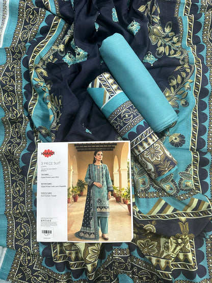 Khaadi (D.C:-SS2371A) 3Pcs Digital Printed Lawn Collection