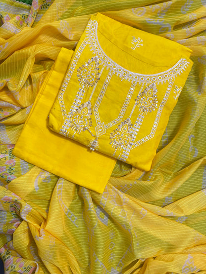 BQ EMBROIDERY STITCHED 3PCS RANDOMLY ANY COLOR/ ANY DESIGN