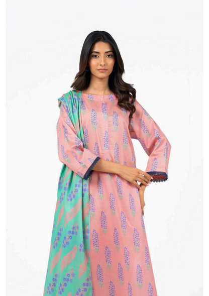 Alkaram 100% Original Cotton Camric 3 Piece 😉🧡 2k25