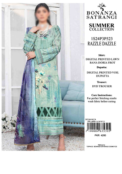 BONANZA SATRANGI – SUMMER UNSTITCHED 3PCS COLLECTION