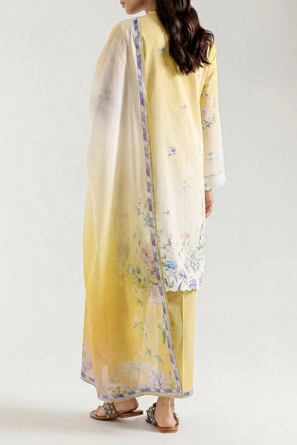 Saya Yellow 3PCs Printed Lawn Unstitched Collection