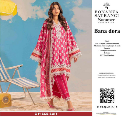 BONANZA DORIA LAWN UNSTITCHED 3 PIECE ⚡👌💜