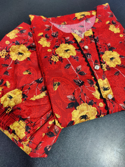 Stitched 2 Pieces Polo Allover Cords Set