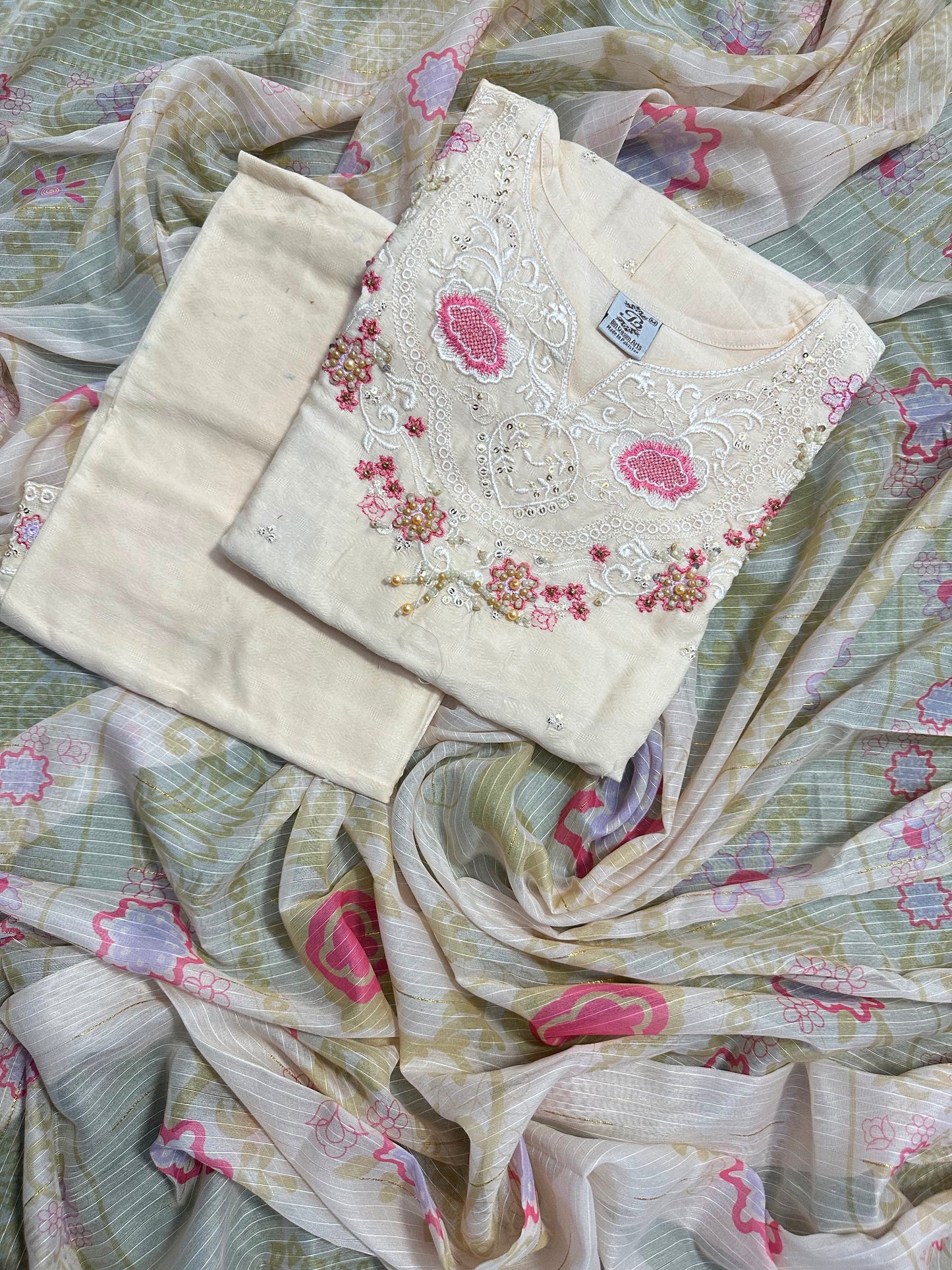 BQ EMBROIDERY STITCHED 3PCS RANDOMLY ANY COLOR/ ANY DESIGN