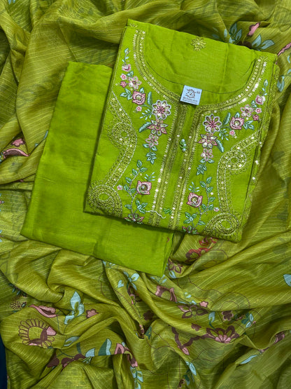 BQ EMBROIDERY STITCHED 3PCS RANDOMLY ANY COLOR/ ANY DESIGN