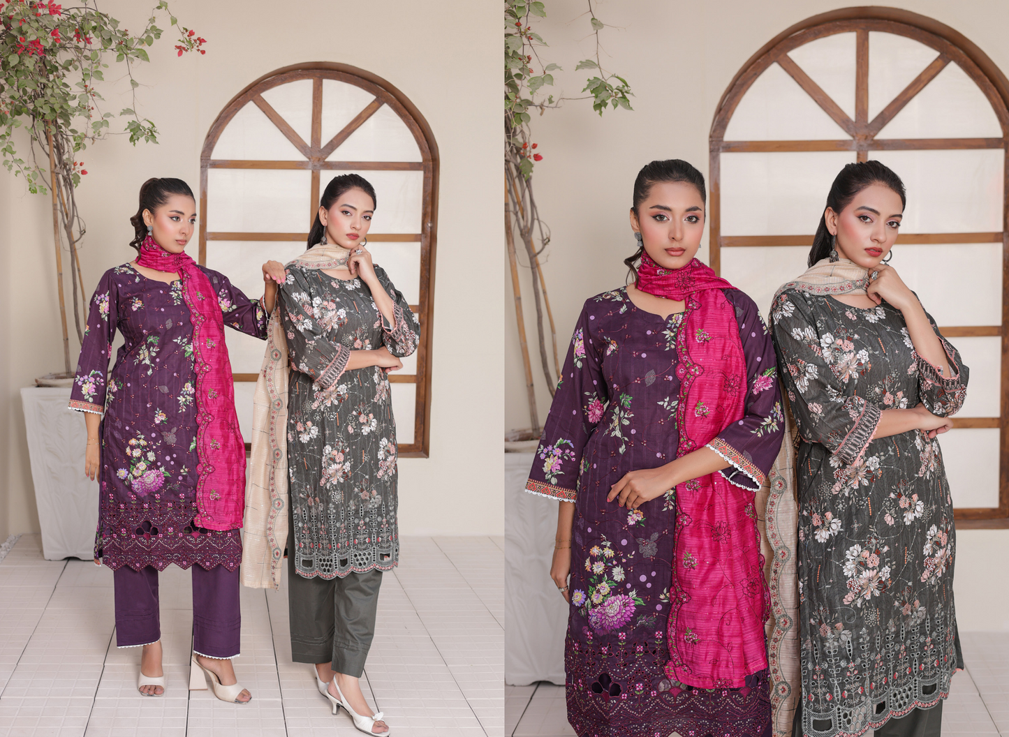 🌸 🌹 MTF – ROSE & VOGUE ✨ Digital Printed Doria Embroidered Laserkari Cotton 2025
Collection ✨