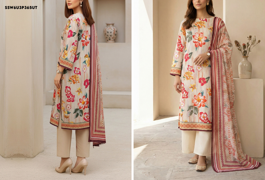 Salitex FLora Airjet Lawn 3PC Collection 2026 
by Sana & Sara Design #SSW6U3P365UT