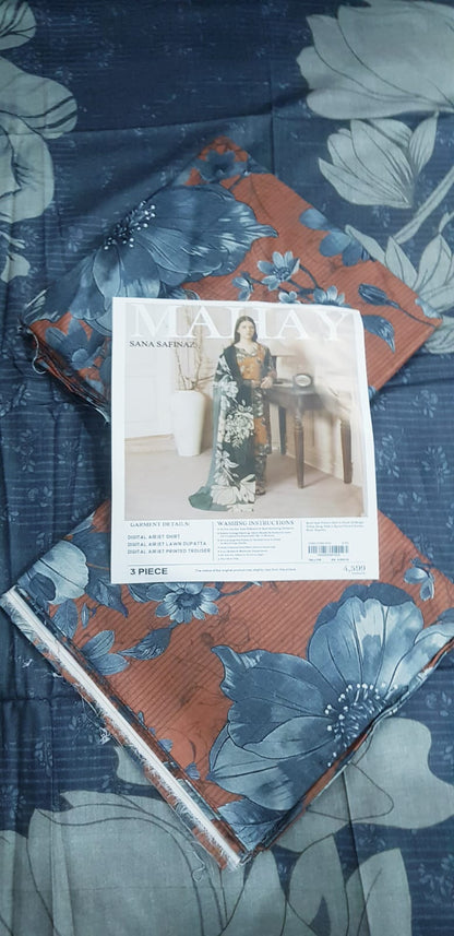 Sana Safinaz Lawn Unstitched 3 Pieces ❤️🔥