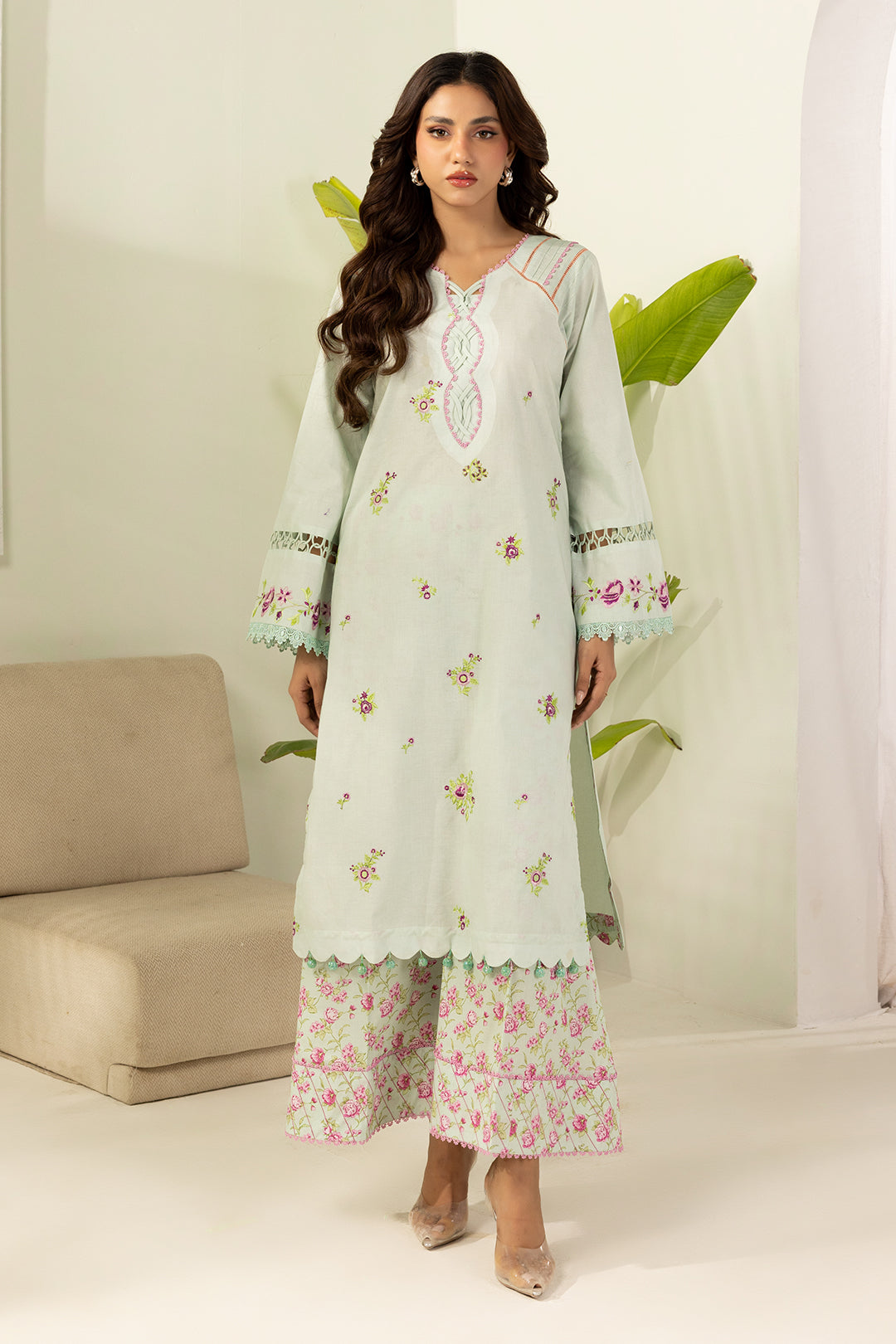 Zellbury D.C:-WUS26E20410   Dyed Embroidered Lawn 2Pcs Collection