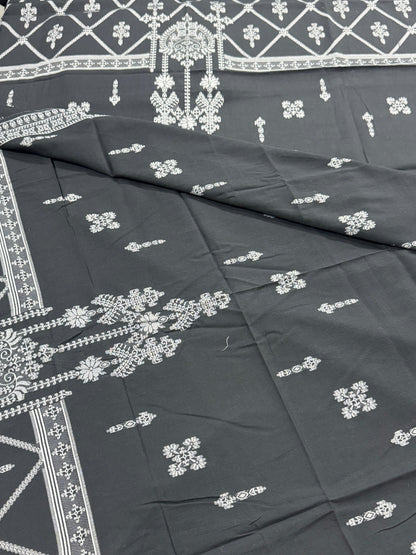Saya Unstitched Jacquard Cotton 3 Piece