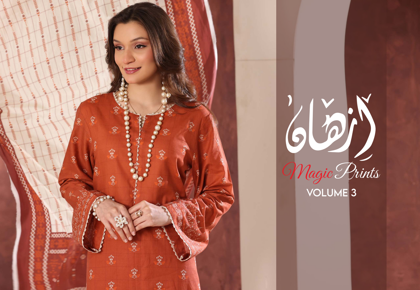 Izhan Magic Premium Digital Printed 3PC Lawn Unstitched Collection Vol.03 - D B0301 01
