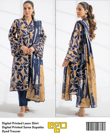 Ego Lawn Unstitched 3Pcs in Wholesale ❤️✅