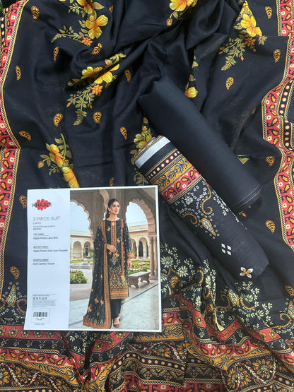 Khaadi (D.C:-SS2372A) 3Pcs Digital Printed Lawn Collection