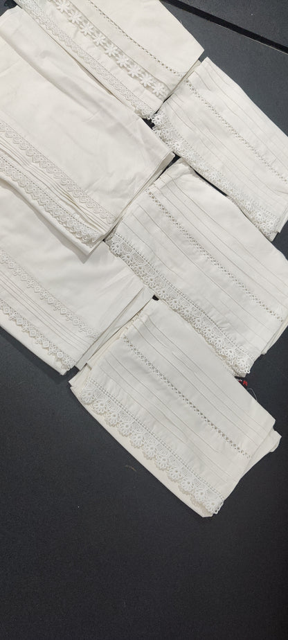 Cotton Stitched Plazo In Black 🖤 & White 🤍