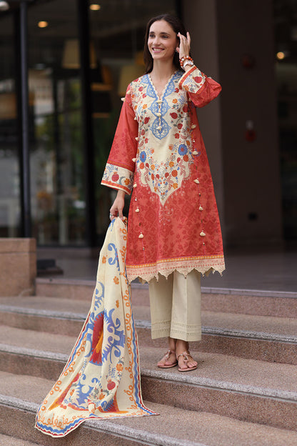GUL AHMED SD 62097 EMB LAWN 3PCS