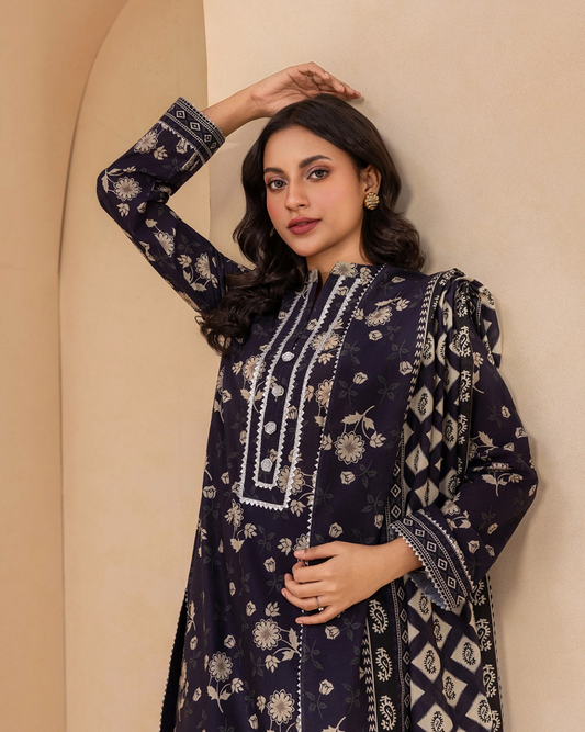 ZELLBURY Unstitched Lawn Collection 2026 Design #WUS26X30538