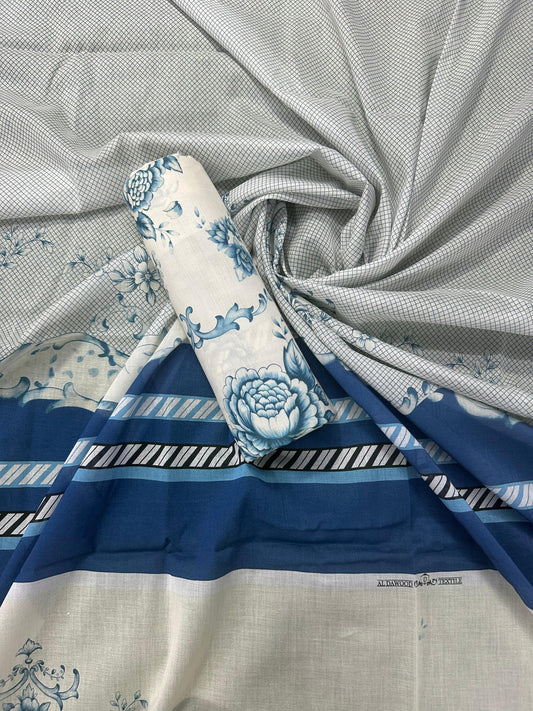 Al Dawood Textile D#8 (S+T) Unstitched Printed Cordset Collection