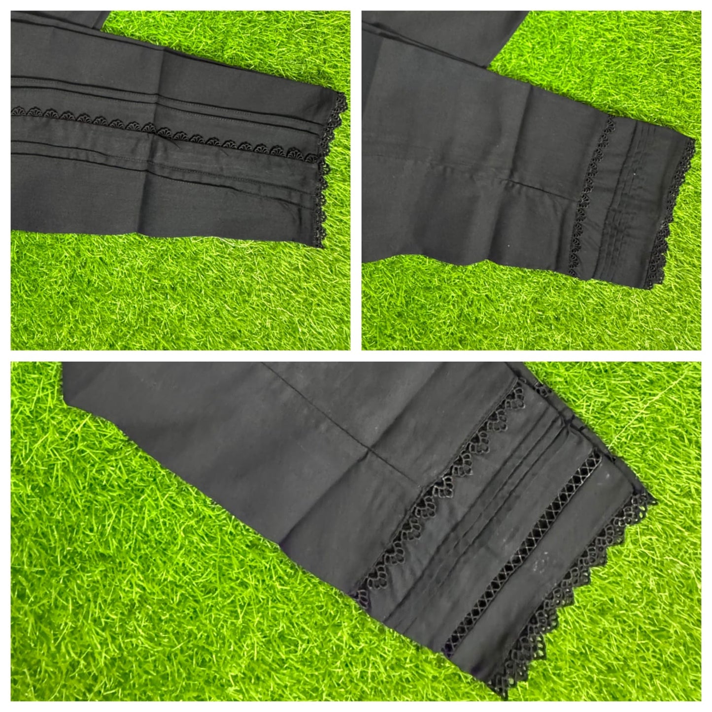 Stitched Black Trouser Random Designs