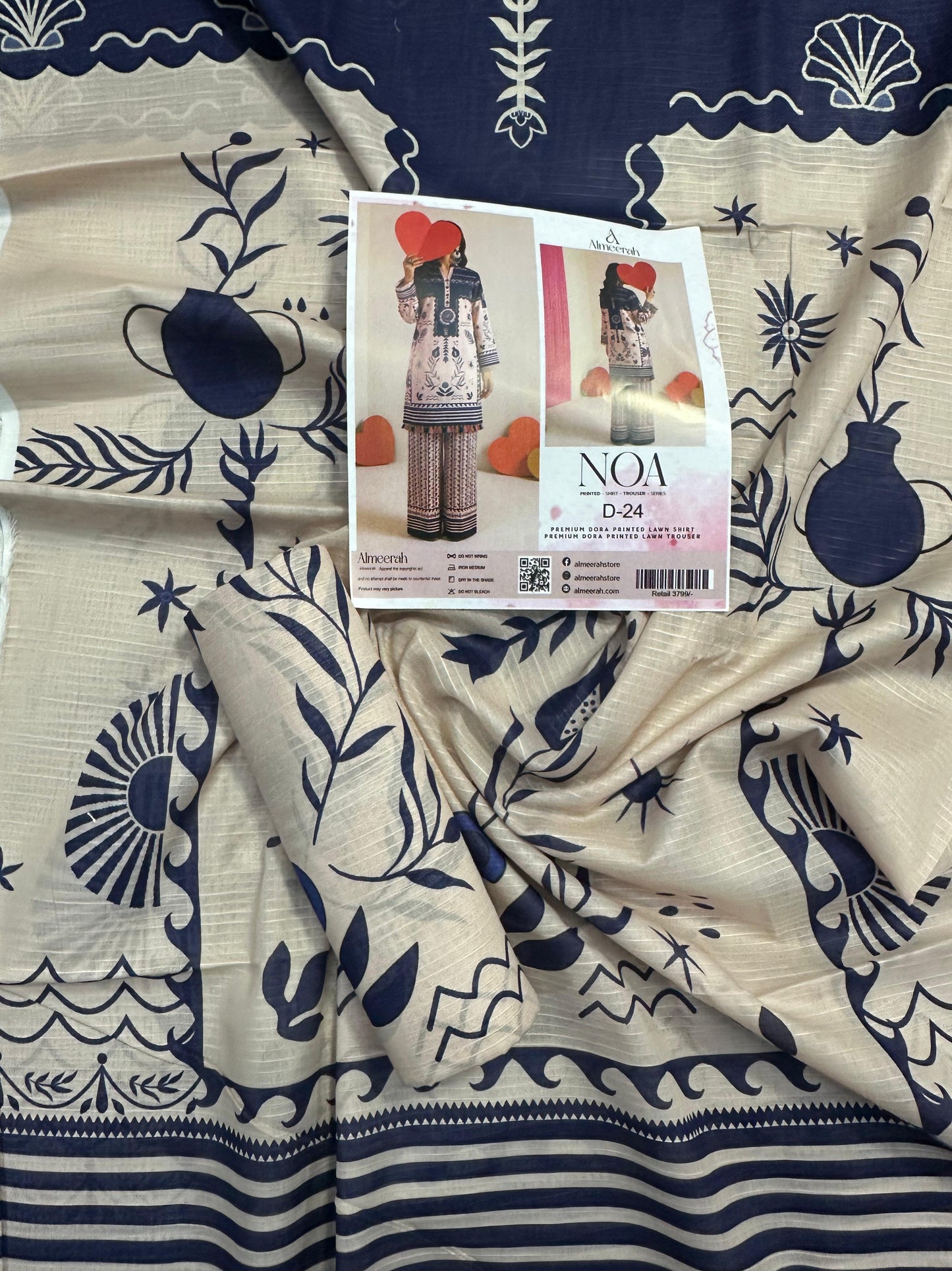 Almeerah - NOA 2 Pcs Unstitched collection Design No 24
