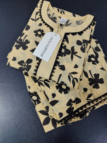 Sanasafinaz DEFECTED Cords Cotton Printed Stitched 2P