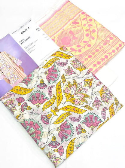🌸 BONANZA SATRANGI 🌸✨ Turkish – WSS25P3104 ✨🪄 Unstitched 3 Piece Suit