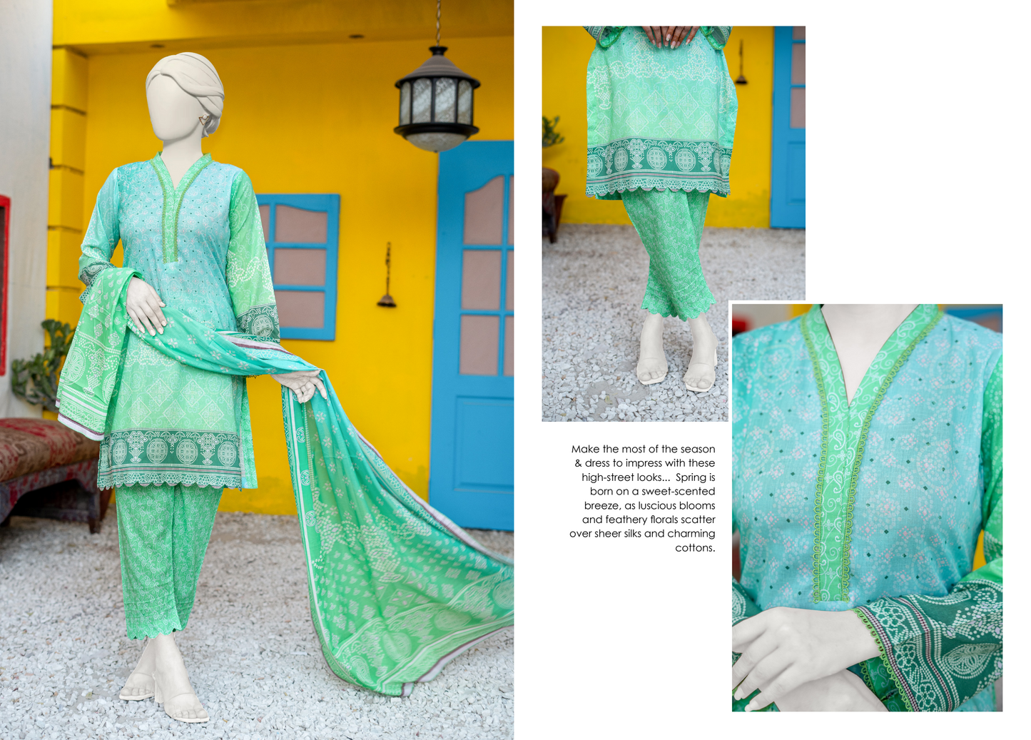 HAYA Fresh Arrival – Digital Printed MEKO Lawn 3PC Collection Design# 9