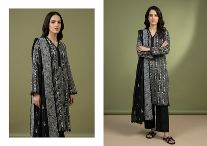 Salina Black & White Lawn Collection Vol-2 Design # 3