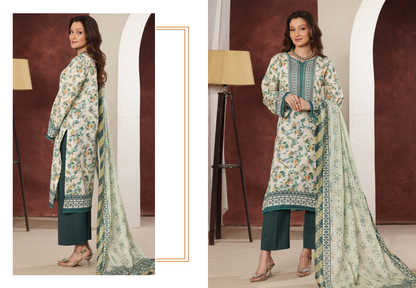 Izhan Magic Premium Digital Printed 3PC Lawn Unstitched Collection Vol.03 - DB0301 04