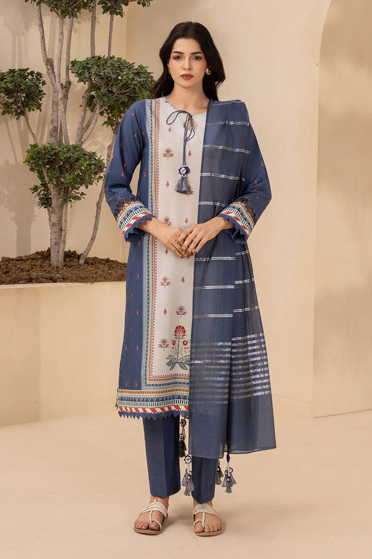 Zellbury D.C:-WUS26X30706 Glitter Paste Print Lawn 3Pcs Collection