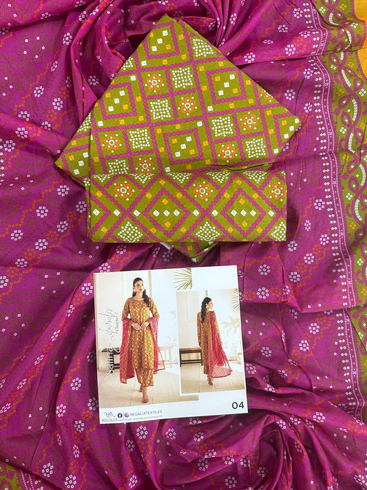 ✨🌿 SALINA SEPARATES – DIGITAL PRINTED LAWN COLLECTION 🌿✨ Design #04
Vol 2 – 2026 | By Regalia Textile