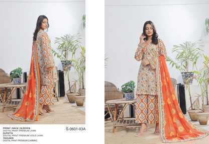 MoosaJee 100% Original Unstitched 3Pcs 🥳🔥